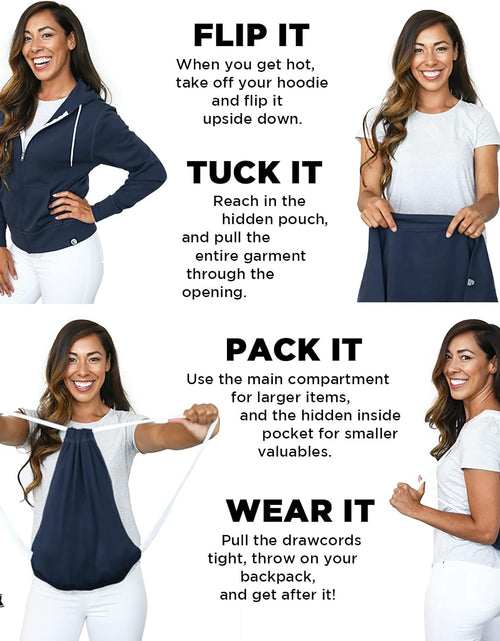 Load image into Gallery viewer, 2-In-1 Reversible Backpack Hoodie (As Seen on SHARK TANK) Unisex Full-Zip Hero Hoodie Lite
