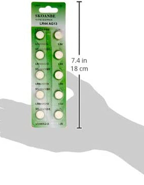 Load image into Gallery viewer, 10PCS AG13 LR44 303 A76 357 SR44 1.5V Battery Button Coin Cell Batteries
