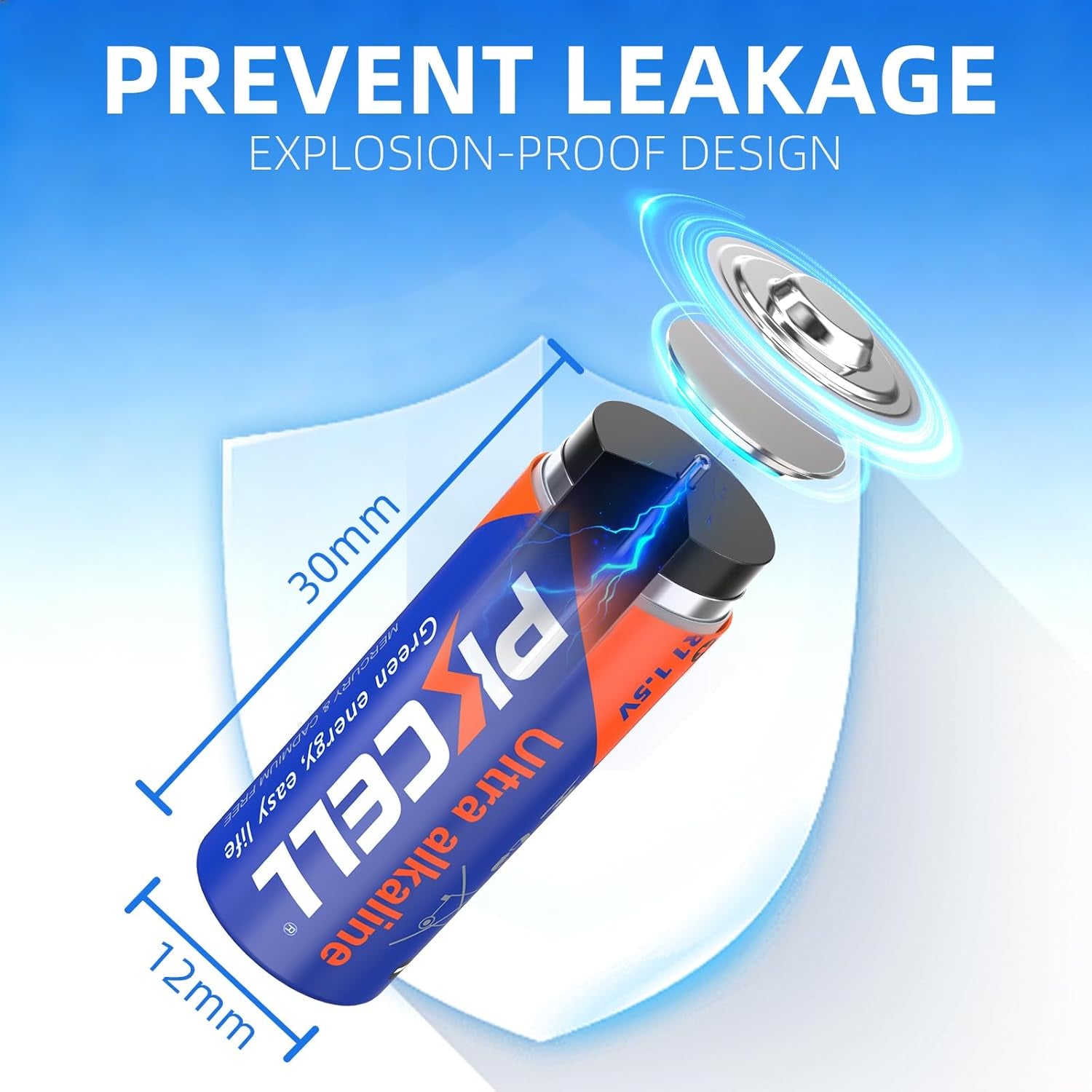 5 Counts 1.5V LR1/MN9100/E90/N Size Alkaline Batteries, Leak-Proof Batteries, High Performance and Powerful Batteries, Suitable for All Kinds of Electronic Equipment