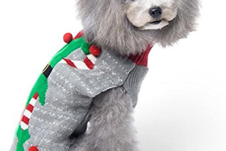 Ugly Christmas Dog Sweaters Pet Dog Winter Knitwear Warm Clothes