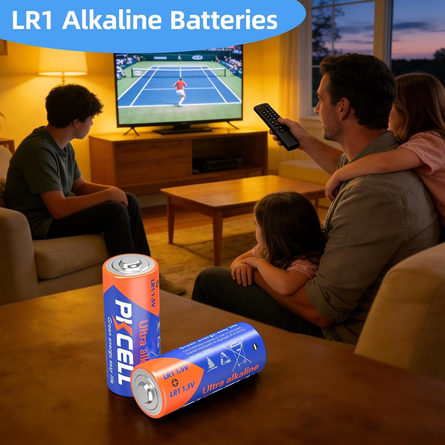 5 Counts 1.5V LR1/MN9100/E90/N Size Alkaline Batteries, Leak-Proof Batteries, High Performance and Powerful Batteries, Suitable for All Kinds of Electronic Equipment