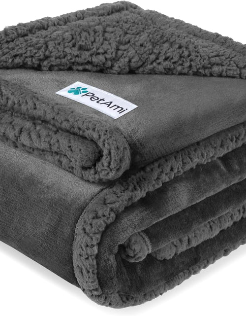 Load image into Gallery viewer, Waterproof Dog Blanket for Bed, Couch, Sofa | Waterproof Dog Bed Cover for Large Dogs, Puppies | Sherpa Fleece Pet Blanket Furniture Protector | Reversible Microfiber
