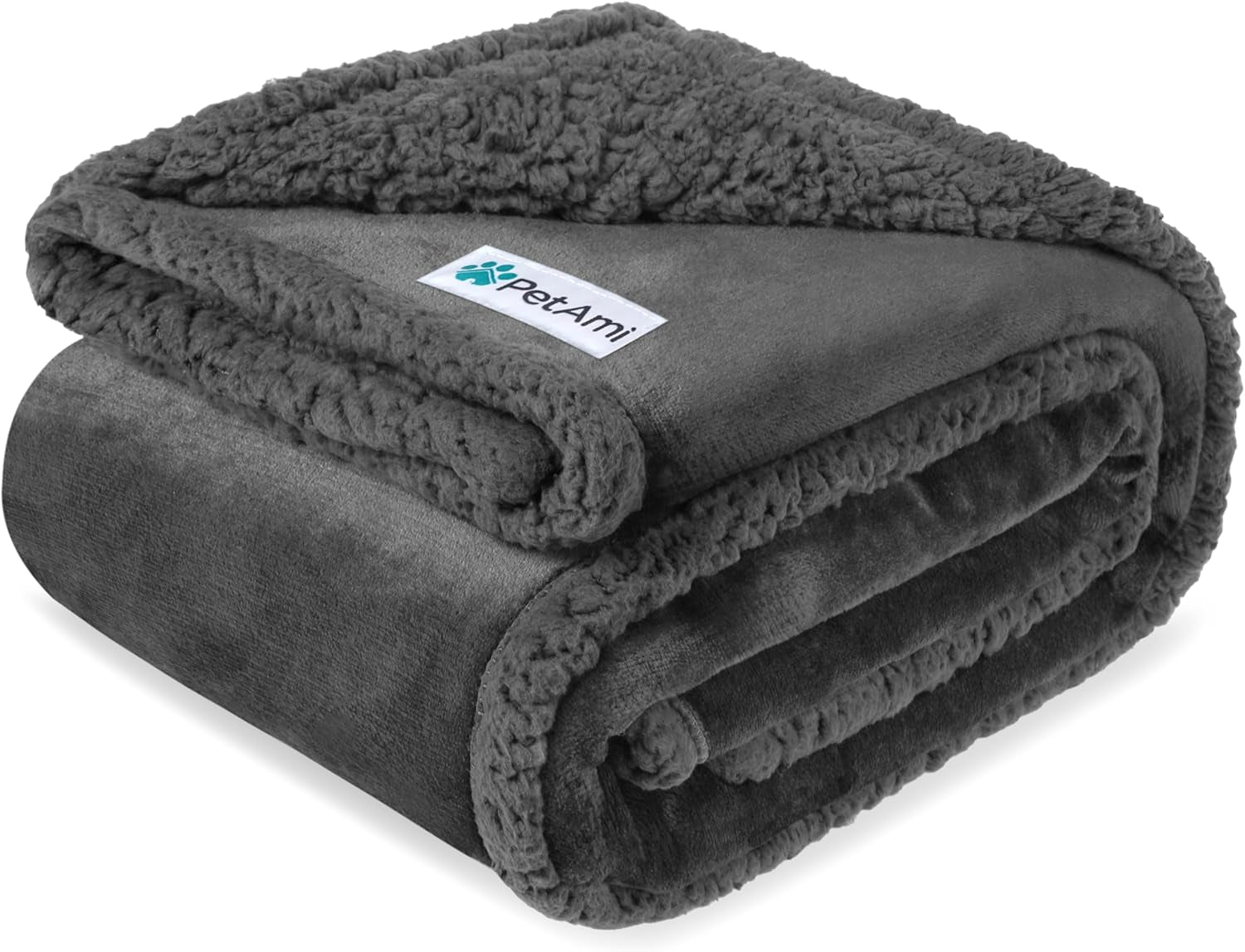 Waterproof Dog Blanket for Bed, Couch, Sofa | Waterproof Dog Bed Cover for Large Dogs, Puppies | Sherpa Fleece Pet Blanket Furniture Protector | Reversible Microfiber